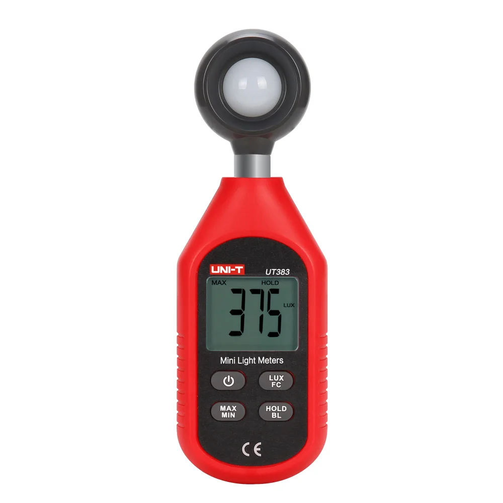 

UNI-T UT383 LCD Handheld Mini Digital Luxmeter Light Meter Lux / FC Meter Luminometer Photometer Luxmeter Light Meter 199999 Lux