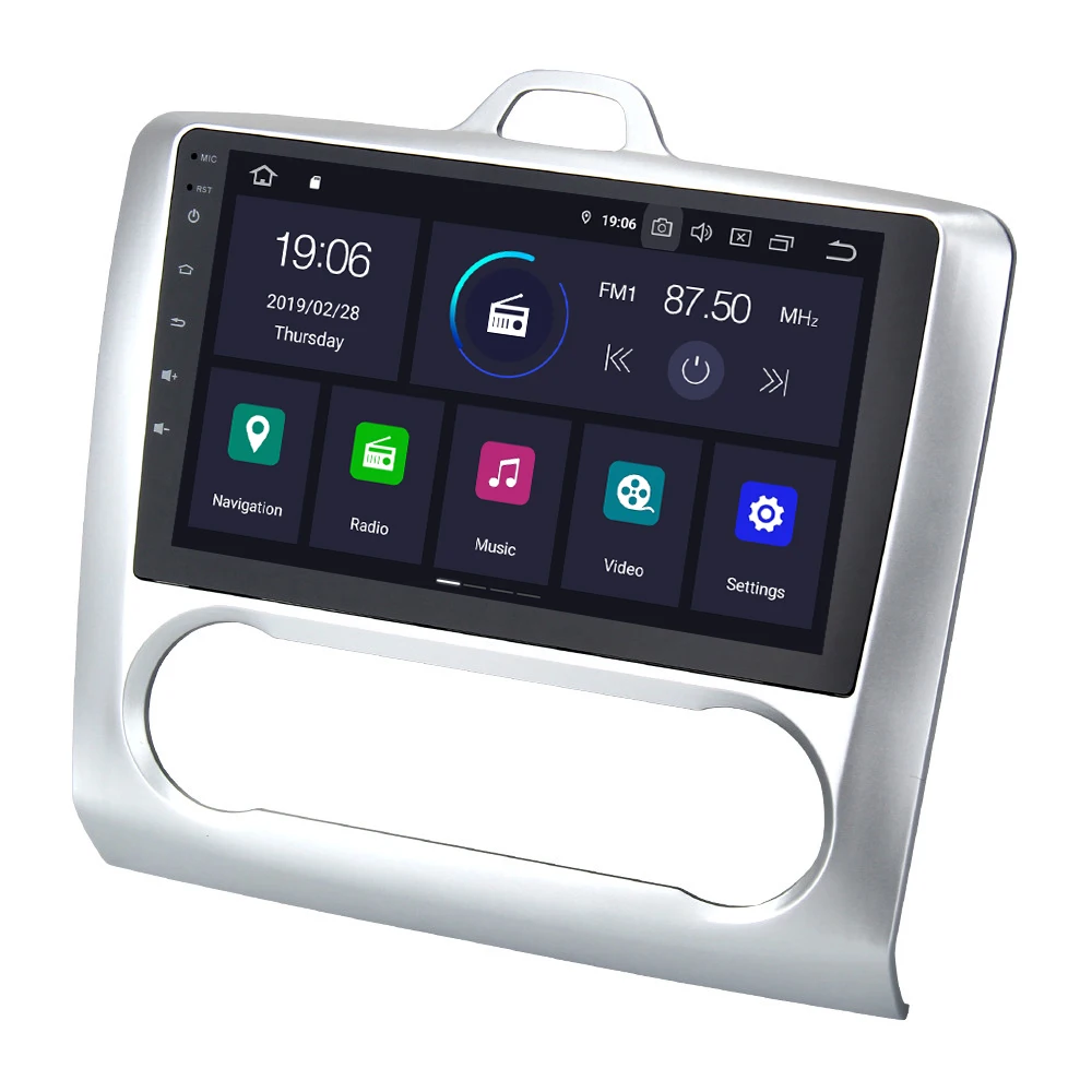 Excellent 9" IPS PX6 Car Android 9.0 Radio Player for Ford Focus 2 2002 2003 2004 2005 2006 2007 2008 GPS Navigator HDMI 1