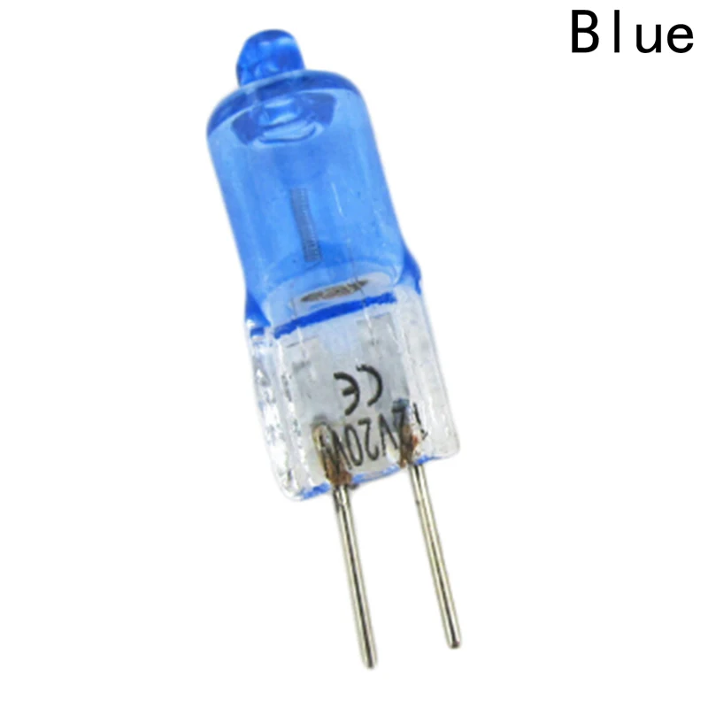 Галогенный G4 12V 20W белый светильник с покрытием поверхности синий кристалл светильник s лампа