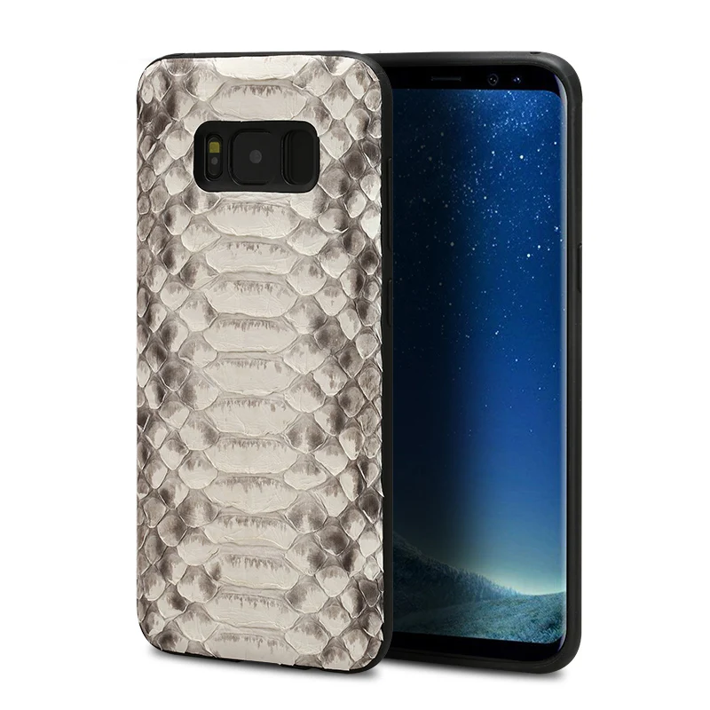 Кожи питона чехол для телефона samsung S8 роскошные кожаные все включено series |