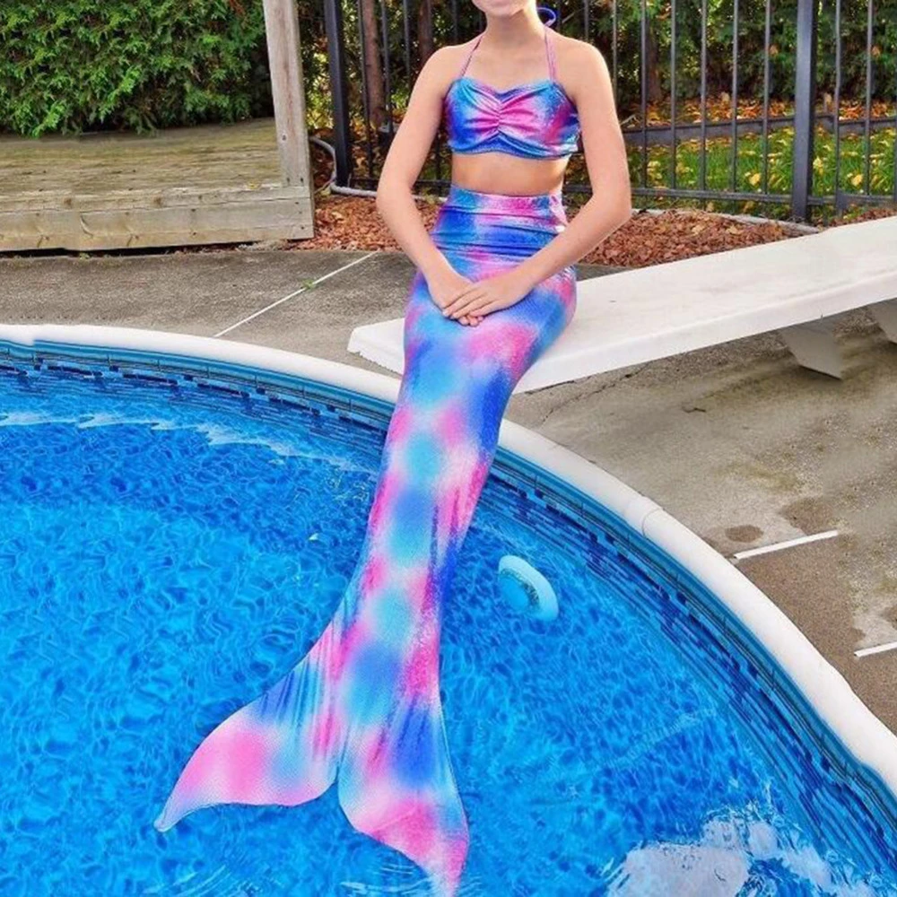 ホットキッズガールズビキニ水着海メイドファンタジア王女ビーチ子供ドレス魚コスプレフェアリーテイル