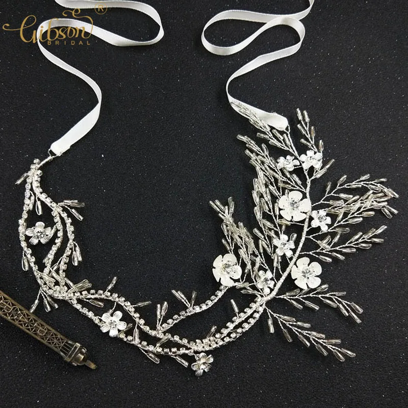 

Wedding Tiara Bridal Hair Vine Rhinestone Head Chain Women Silver Headpiece Jewelry Headband Fashion Hair Accessories