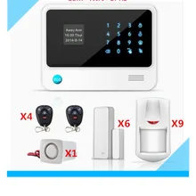 Продвижение Цена ЖК-дисплей С Сенсорной панелью 433 МГц Беспроводной Wi-Fi Сигнализация GSM Домашней Безопасности сигнализация С App remote управления