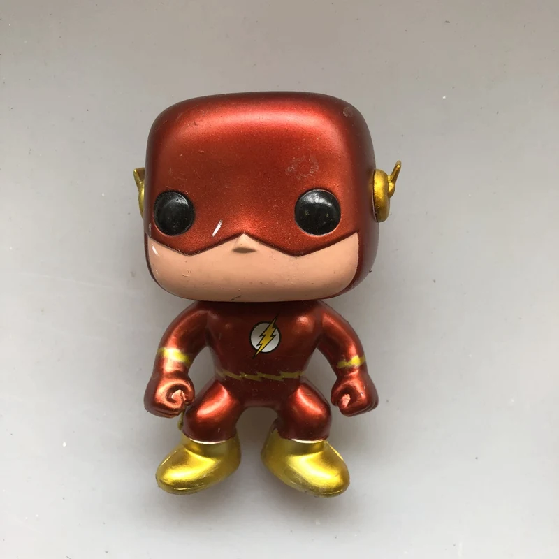 Funko pop Secondhand DC Comics: серый черный флэш, обратный флэш зум винил Фигурка Коллекционная модель свободная игрушка - Цвет: Plated