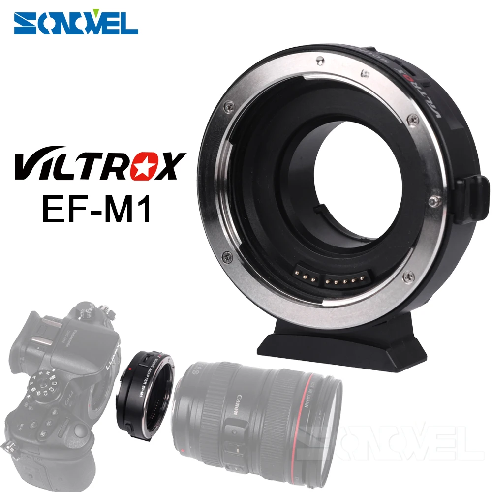Viltrox EF M1 Lens Adapter Ring Mount AF Auto Focus for Canon EF/EF S