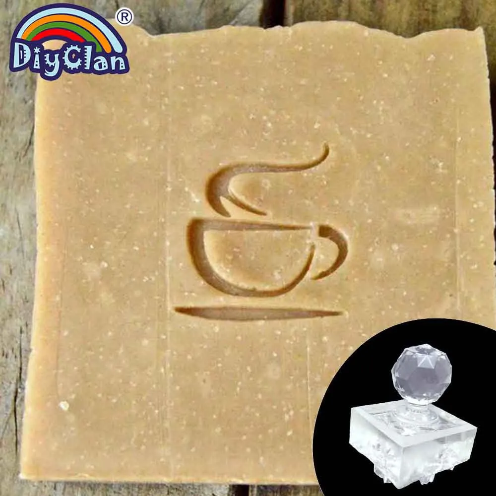 Кофейное зерно узор ручной работы мыло штамп кофейная чашка прозрачный Diy натуральный акриловый лист плексиглас мыло изготовление штамп на заказ