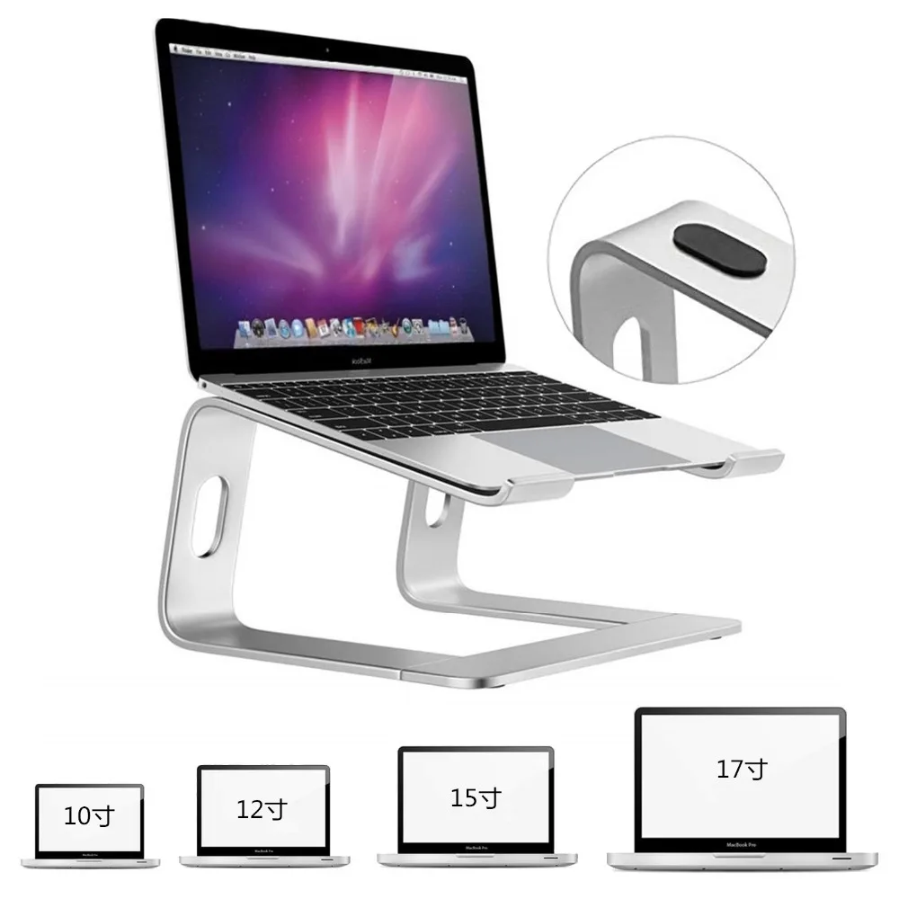 Aluminum Alloy Notebook Stand Riser for PC Laptop iPad MacBook Air Pro Tablet US