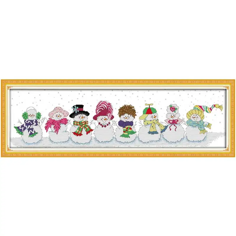 Aliexpress.com : Buy Snowman Patterns Counted Cross Stitch ...