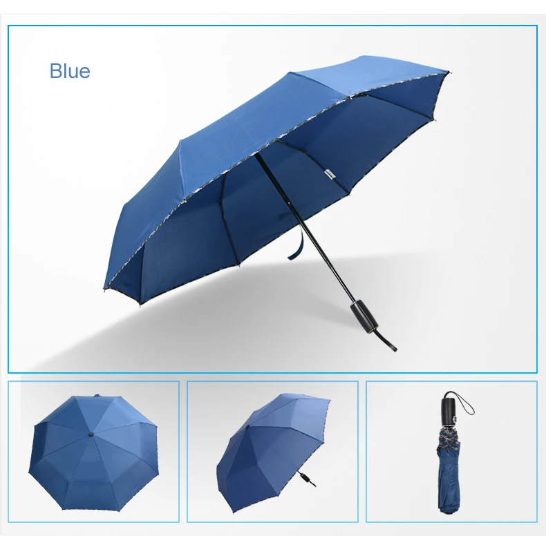 Британский стиль, брендовый складной зонтик для дождя, для женщин, автоматический, качественный, ветрозащитный, слойный, складной зонтик для мужчин, автоматические зонты