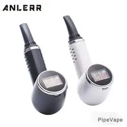 ANLERR PipeVape сухой травы испаритель комплект с 1100 мАч TC Керамика камеры OLED Дисплей E трубы электронная сигарета травяной Vape проекты устранимые