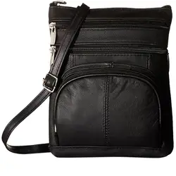 MUQGEW Для женщин Для мужчин из искусственной кожи функциональный мульти карманные сумки через плечо сумки из натуральной кожи сумки