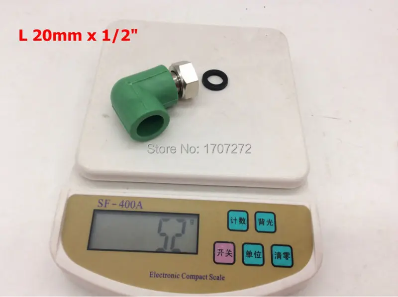 

free shipping pipe fitting PPR water heater special connector 20x1 / 2 elbow ppr pipe fittings