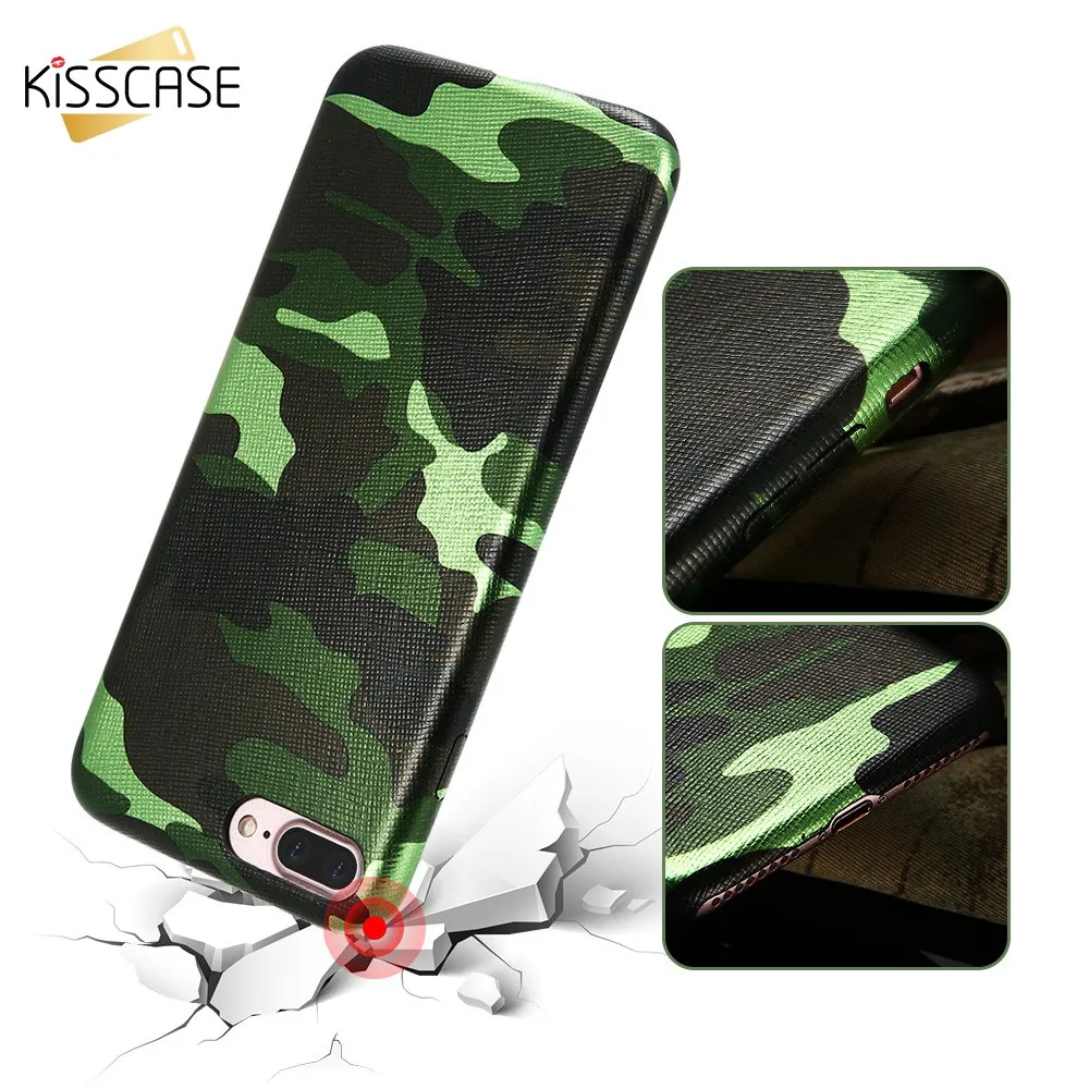 Coool Kisscase камуфляж рисунком чехол для iPhone X 8 7 6S 6 Plus 5S 5 SE задняя крышка PU кожаный