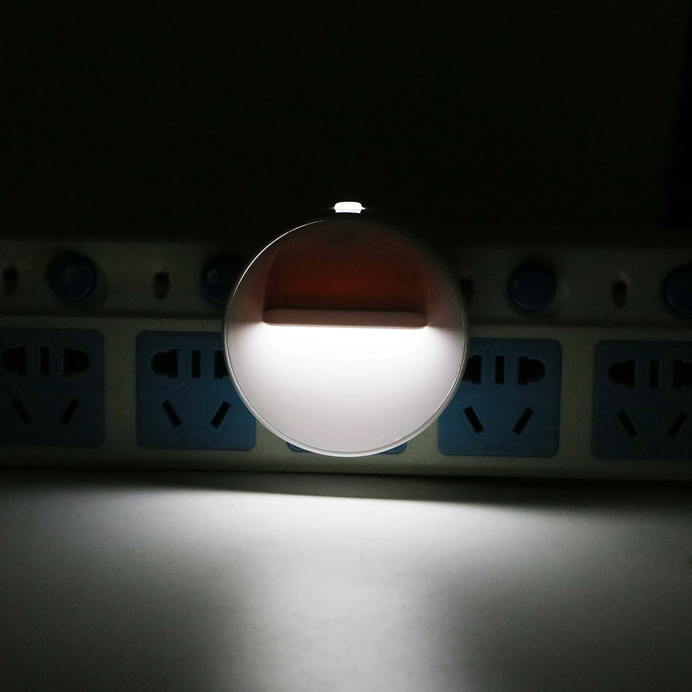 

US Plug LED Night Light 360 Degree Rotation Wall Lamp Home Lighting Baby Room Decors Switch Control Bedroom Lamp