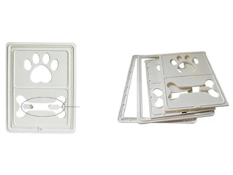 Lockable Magnet Control Pet Dog Cat Door for Screen Window Security Flap Gates Pet Tunnel Dog Fence Free Access Door for Home5
