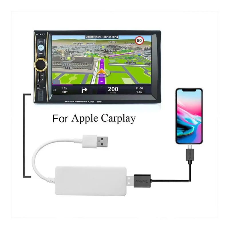 

Mini Portable USB CarPlay Smart Auto Link Dongle Car Link Stick for Apple Android Navigation Music Player for Smart Phones