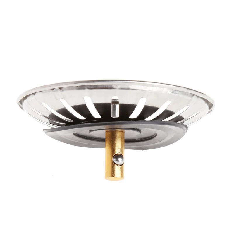 Kitchen Stainless Steel Basin Drain Dopant Sink Strainer Basket Waste Filter
