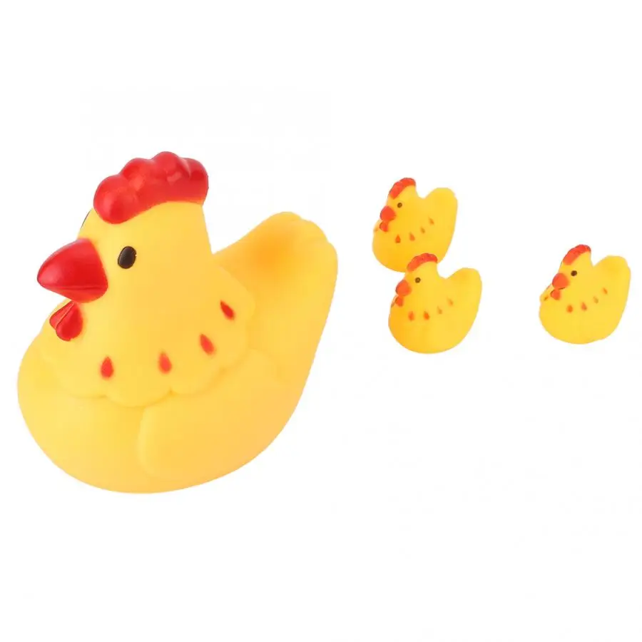 

Dog Ball Dog Toys 4pcs Chick Shape Sounding Rubber Teeth Cleaning Biting Chewing Toy For Pet Dog Chew Bone Slipper