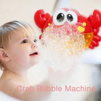 

Cute Crab Automatic Bubble Maker Baby Bath Shower Kids Fun Music Toy Gift Accessary