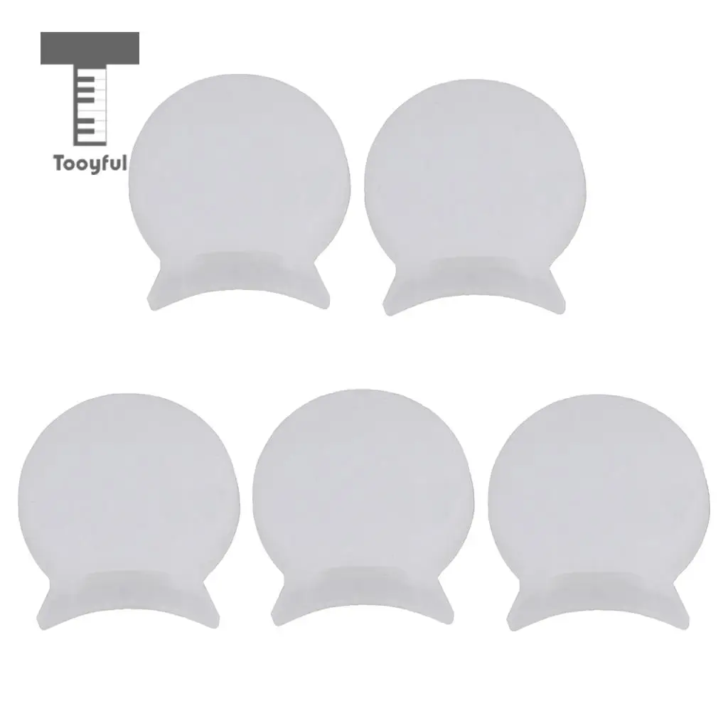 5Pcs 6mm White Rubber Clarinet Oboe Thumb Rest Cushion Pad Protector Comfortable Woodwind Instrument Parts