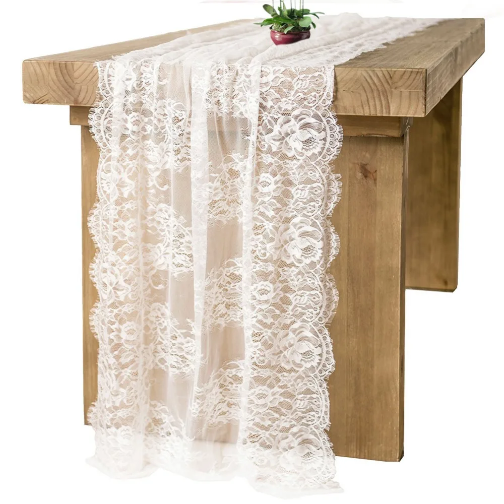 White Lace Table Runner