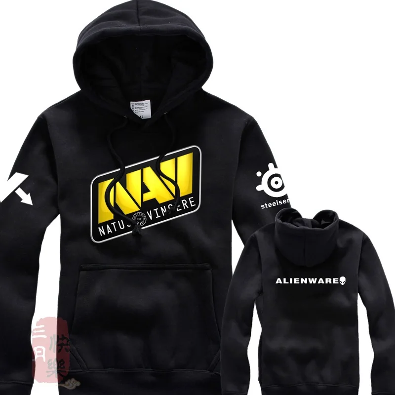 Navi Толстовка Dota 2 Natus Vincere heroes с длинным рукавом Dota2 heros Alienware принтом Gamer Бесплатная