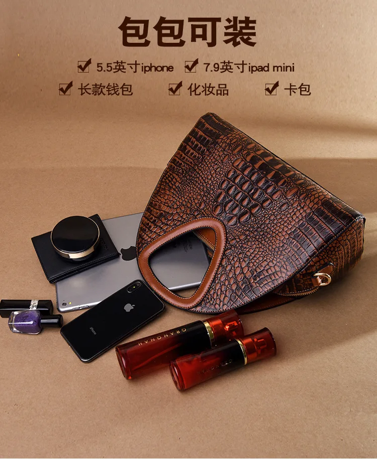 Женская сумочка из кожи аллигатора, роскошный дизайн, брендовые кожаные женские сумки на плечо, женские сумки для рук