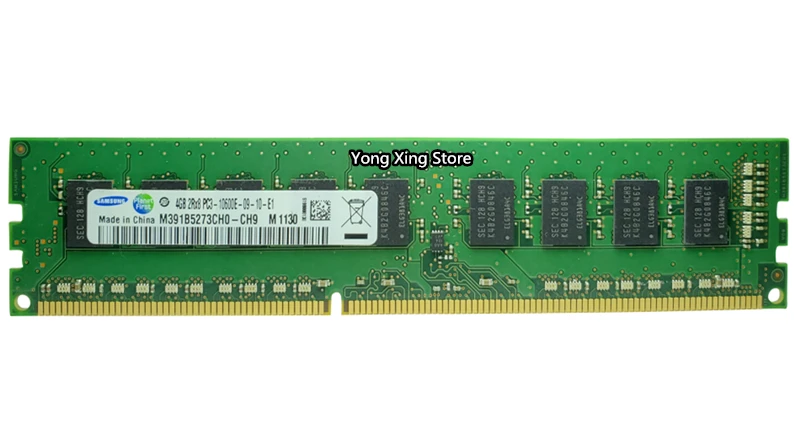 Samsung DDR3 4 Гб Серверная память 1333 МГц чистая ECC UDIMM рабочая станция ram 2RX8 PC3-10600E 10600 небуферизированная