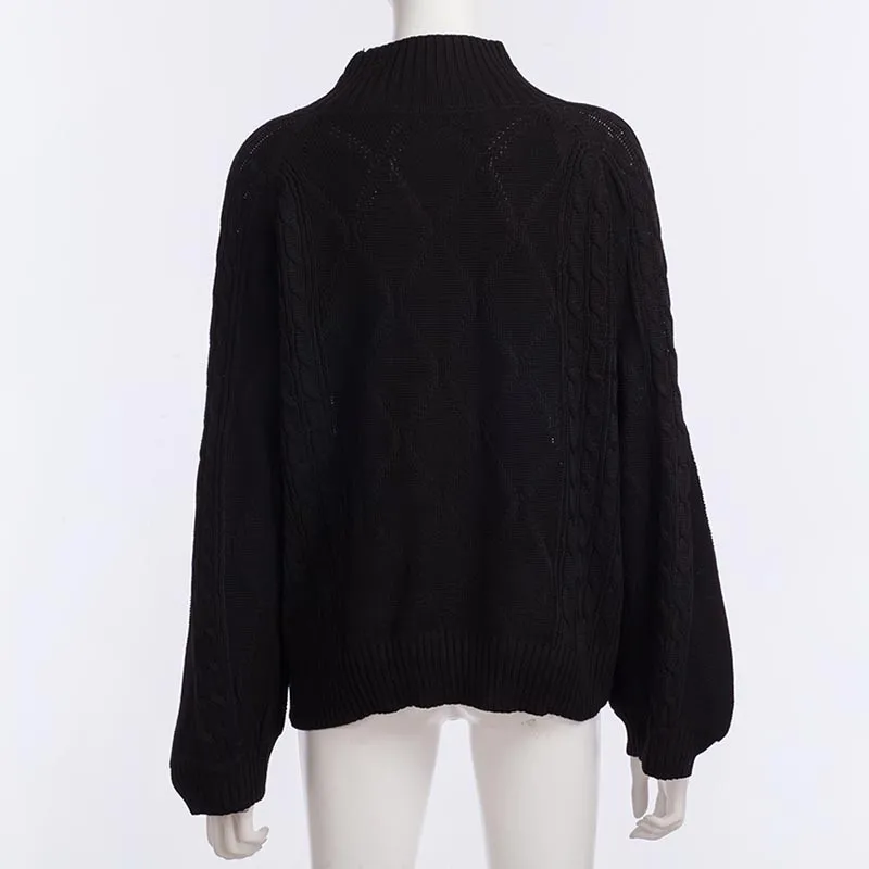 Twist Knitted Sweaters pullovr women02