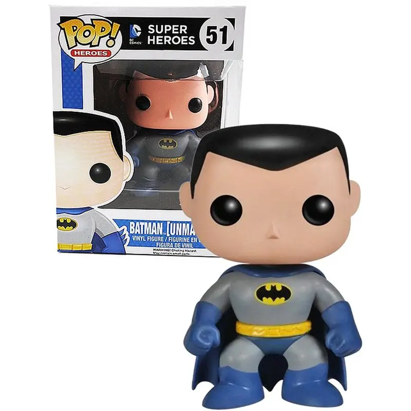 Exclusive FUNKO POP Official DC Comics: BATMAN (UNMASKED) Vinyl Action Figure Collectible Model Toy