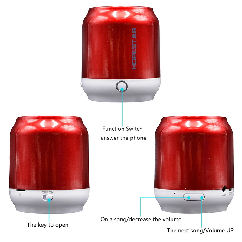Lemonman H8 Bluetooth Динамик Портативный altavoz Bluetooth, беспроводное аудиоустройство MP3 музыкальный плеер Поддержка TF громкой связи Caixa де сом