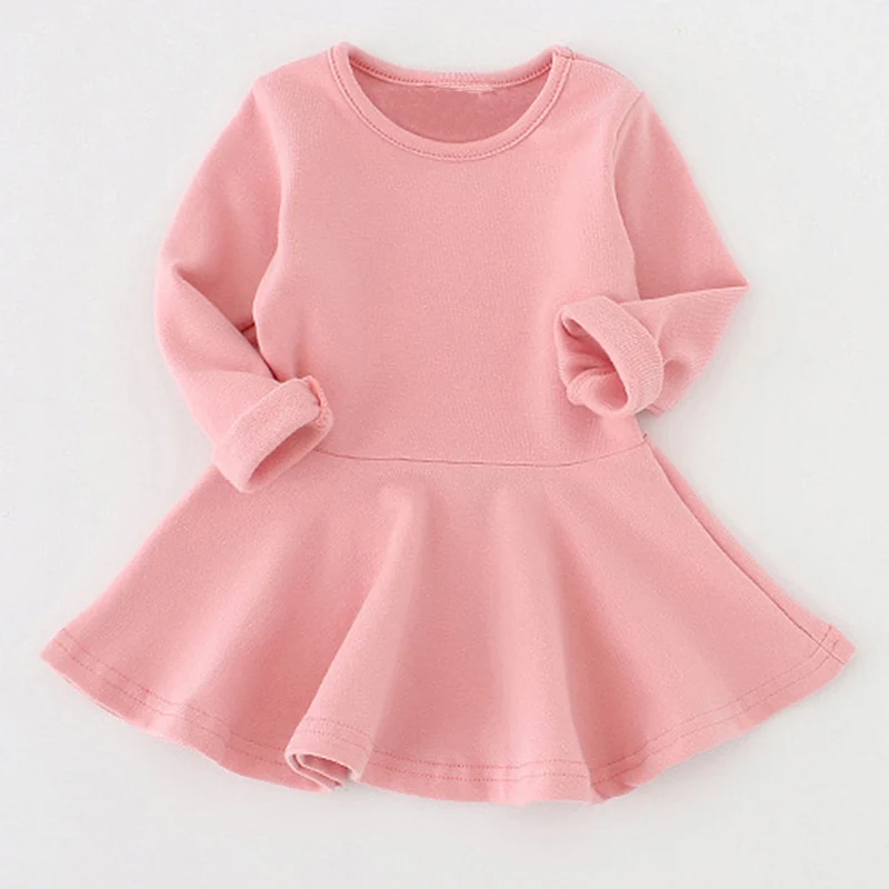Toddler Baby Girls Dress Ruffles Long Sleeve Princess Party Dresses