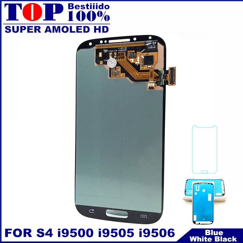 

Tested Super AMOLED Phone LCD For Samsung Galaxy SIV S4 i9500 i9505 i9506 i337 LCDs Display Touch Digitizer Screen Replacement