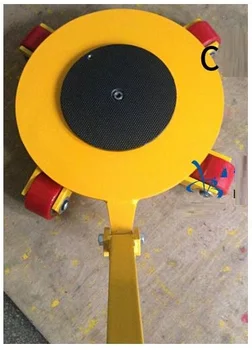 

4T--18T 360 degree swivel PU wheel, transport ground tank truck shifter material handling equipment turntable small tire repair