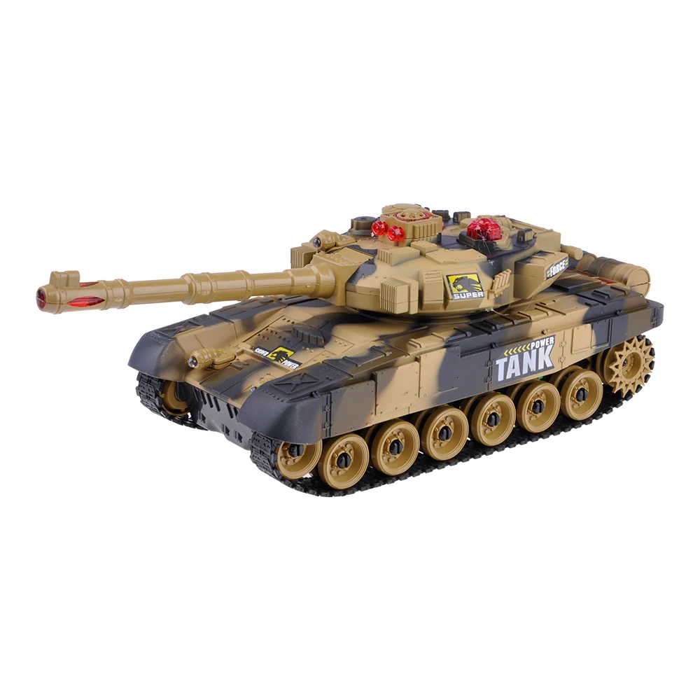Цвет: желтый Citygirl Deluxe RC боевые танки инфракрасный пульт дистанционного управления зарядка звуковой светильник - Цвет: Цвет: желтый