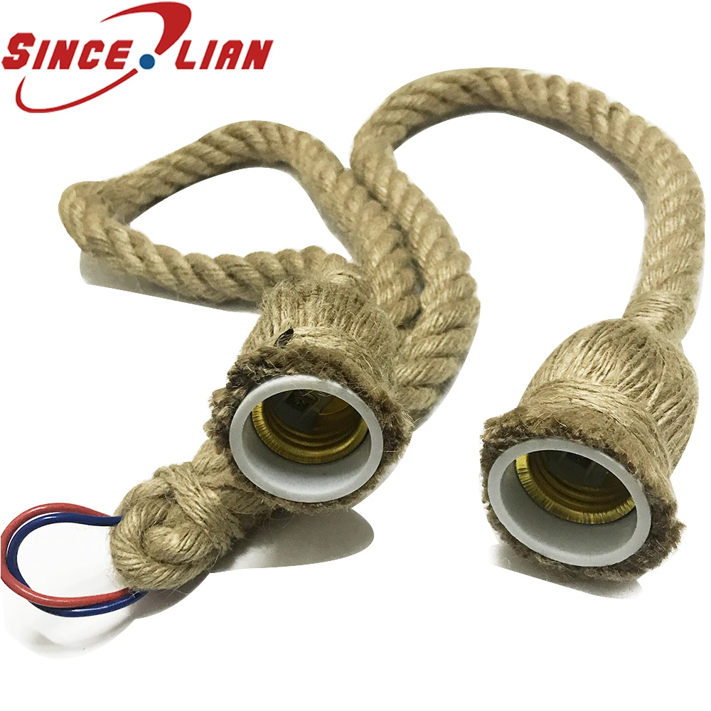 

Rope Twisted Wire 1-4Pin Retro Personality Bar Double Strand Chandelier Line Restaurant Weaving Decorative Engineering Wire