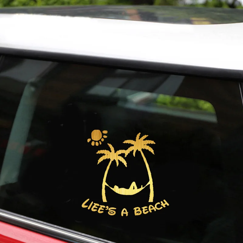 Rylyхорос Liee's A Beach Car Styling для автомобильных аксессуаров окна стены всего тела
