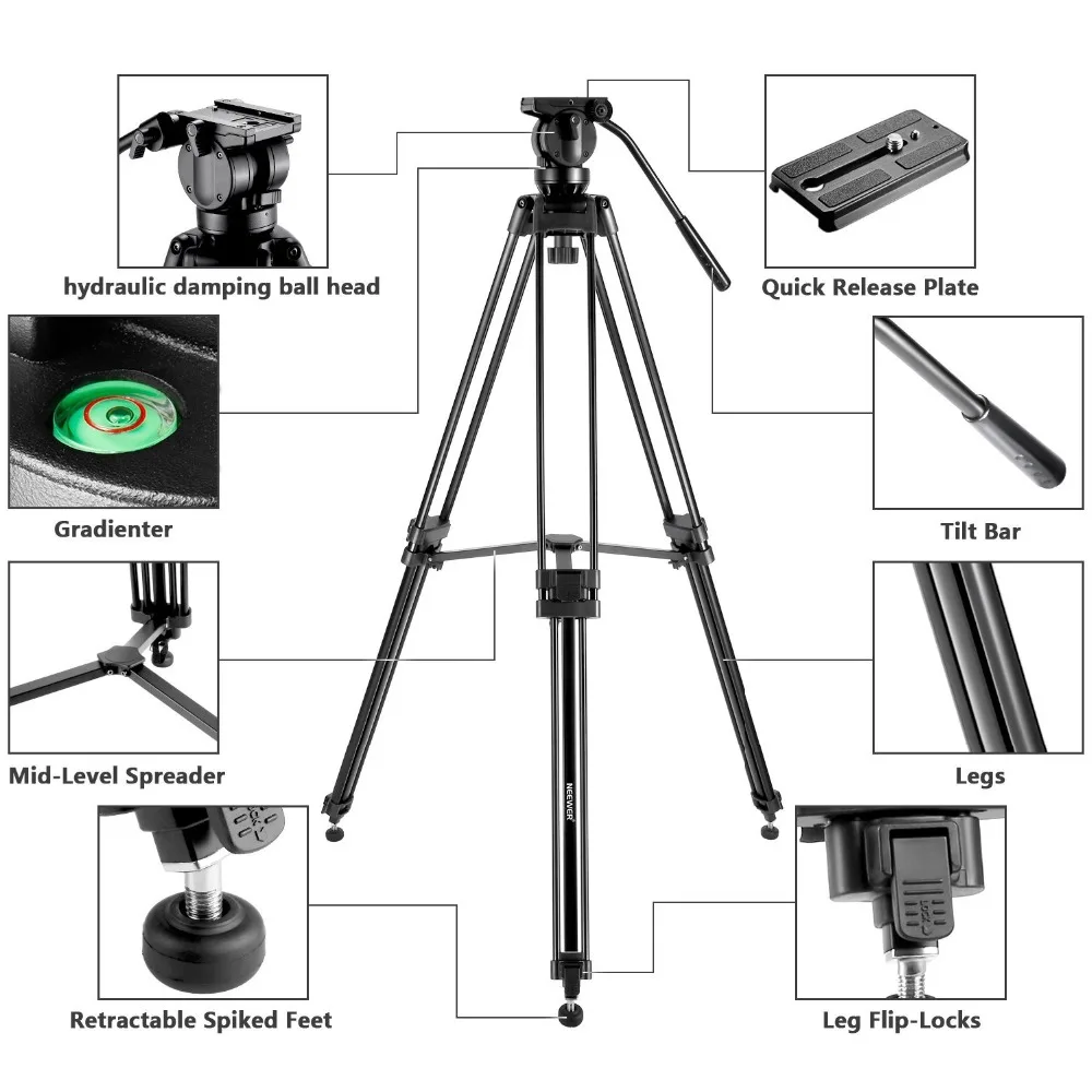 Neewer 6" /6 155 см светильник для фотосъемки стойки для релекторов, софтбоксов, светильник s, зонтики, фоны