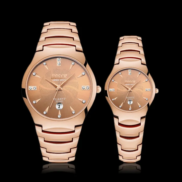 Bosck Oro Rosa Coppie Vigilanza Delle Donne Degli Uomini Di Top Brand Di Lusso I Bosck Oro Rosa Coppie Vigilanza Delle Donne Degli Uomini Di Top Brand Di Lusso I