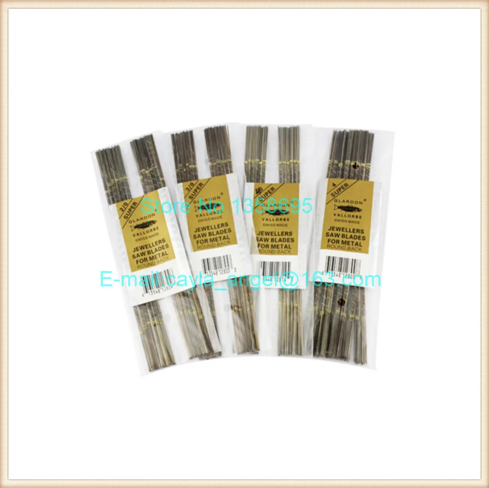 

Free Shipping Super 2/0# 144 pcs/bag Vallorbe Glardon Round-back Saw Blade,Jewellers Metal Bow Saw Cutter Blades