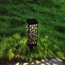 Открытый водонепроницаемый солнечный светильник полый креативный теплый светодиодный светильник индукционный газон садовый светодиодный светильник