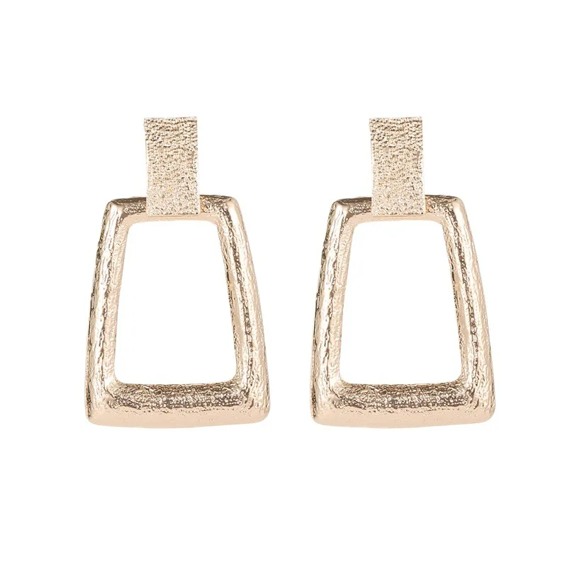 

2019 New Earrings Personality Exaggerated Women's Geometric Earrings Trapezoidal Metal Earrings for Women Fashion Jewelry