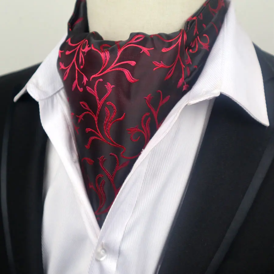 67 Цвета модные Для мужчин в горошек, в полоску, с цветочным принтом Пейсли формальный аскотский шейный платок для юных джентльменов человек самозавязанный полиэстер шелковые галстуки на свадьбу