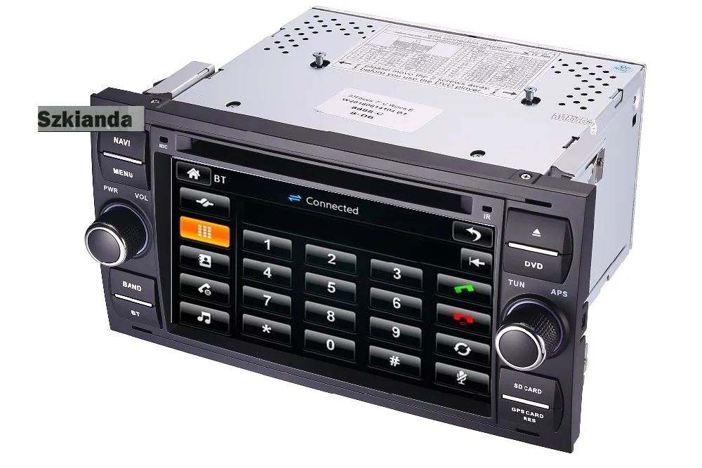 Excellent Black Piano 7 inch Capacitive Touch Screen Car DVD Player for Ford Focus Kuga Transit 3G Bluetooth Radio RDS USB SD Free GPS Map 13