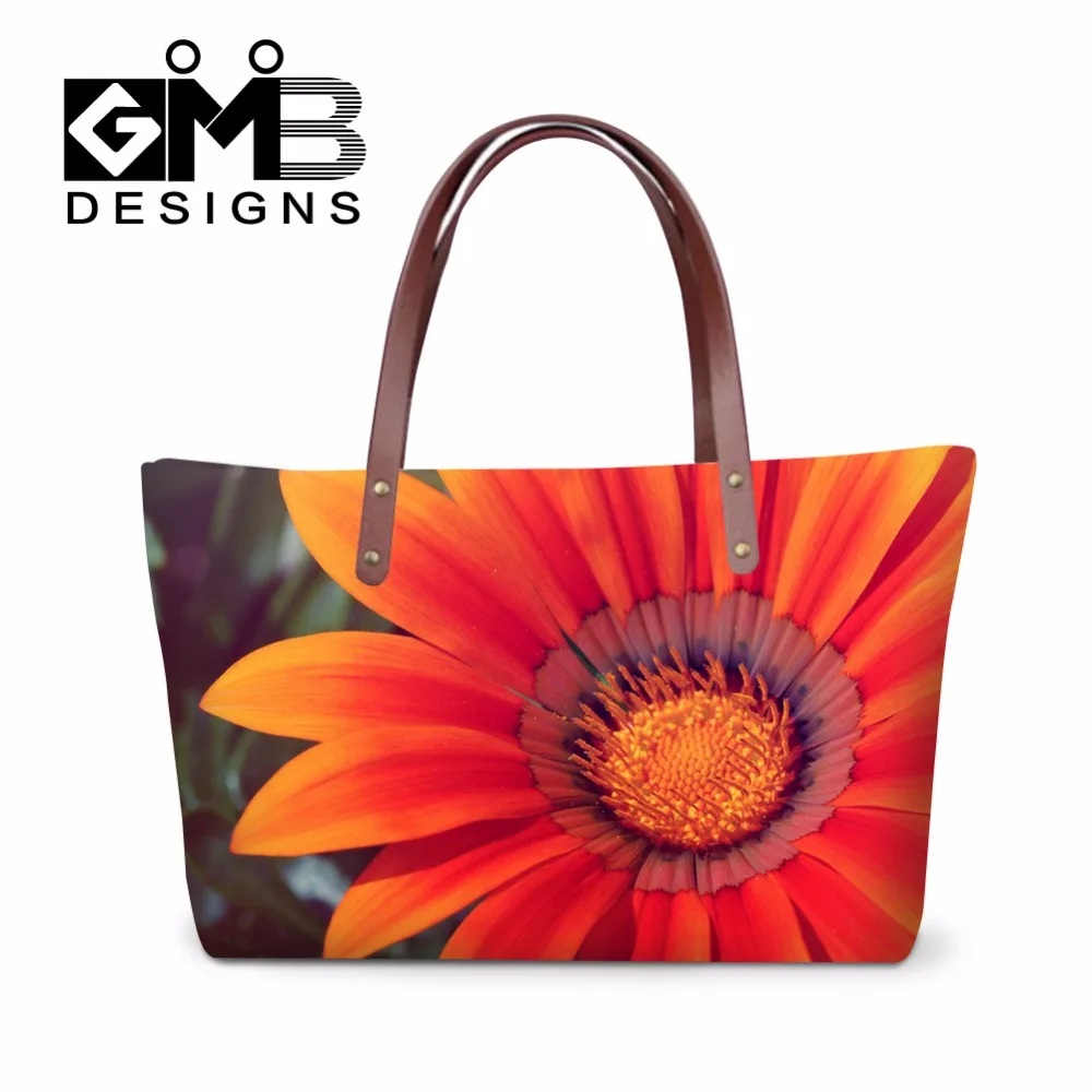 Designer Floral Women Handbags Big Tote Bag for Teen Girls Large Flower