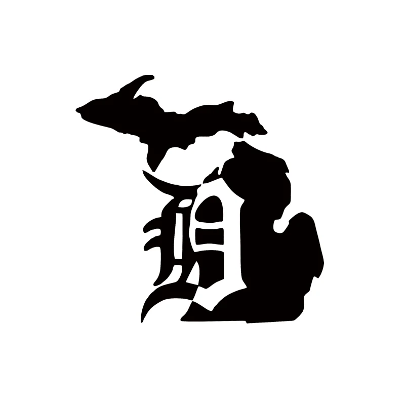 Cool Graphics Car Stying Michigan Mitten Old English D Detroit Tigers