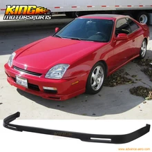Для 97-01 Honda Prelude P1 стиль черный PU передний бампер спойлер обвес