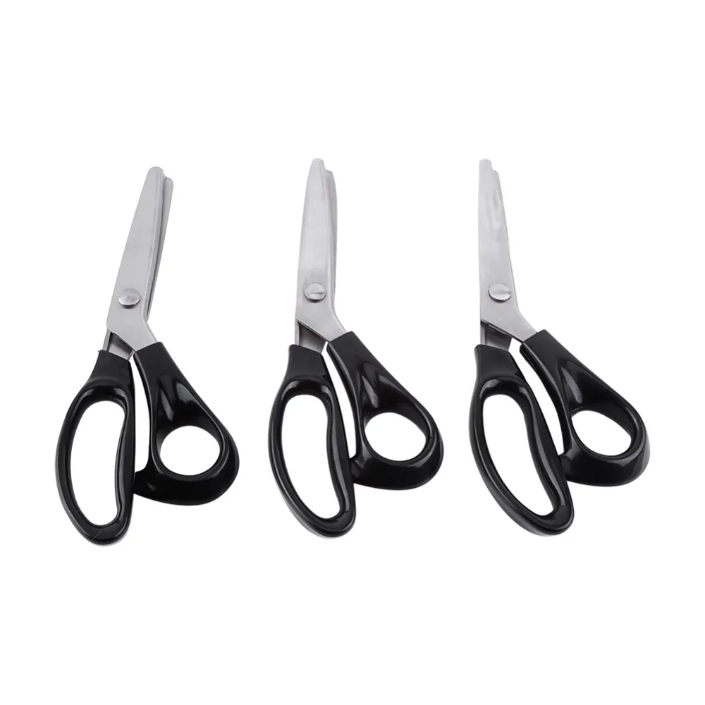 1Pcs Round/Tri Edge Shears Scissors Fabric Decorative Sewing Cut