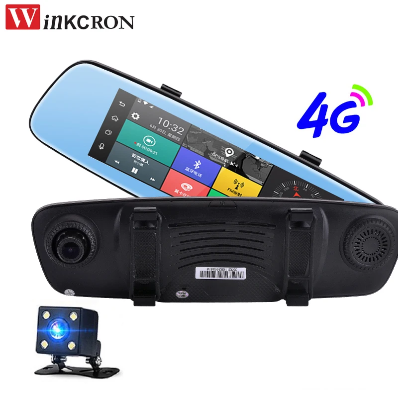 2019 Dash Cam 8.0"Car Rear view mirror 4G ADAS Remote Monitor DVR