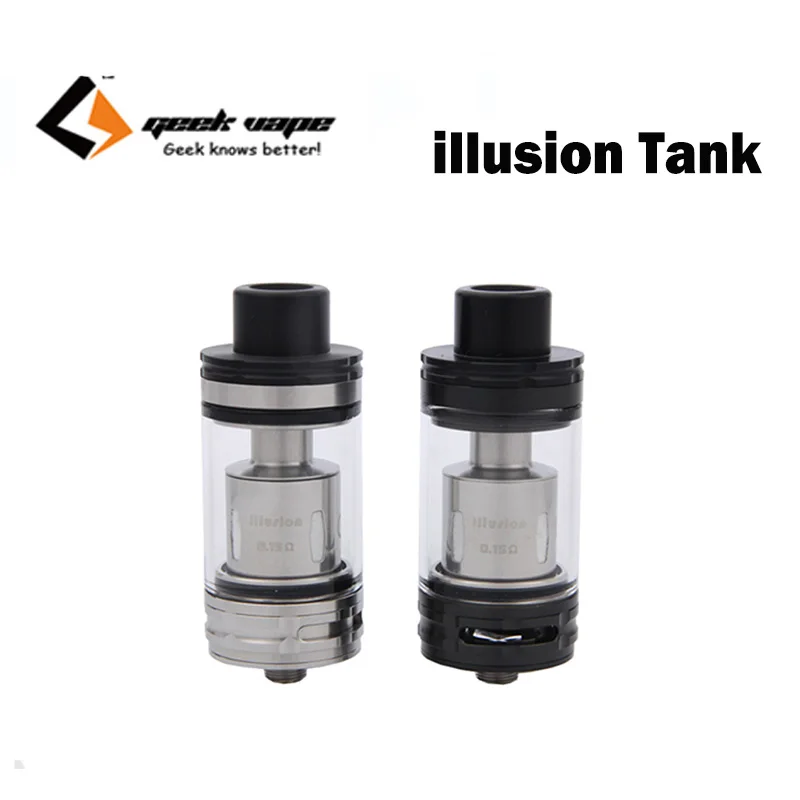 Акция! Оригинальный мундштук Geekvape illusion 4 5 мл Sub Ohm Бак Нижний поток герметичный Топ